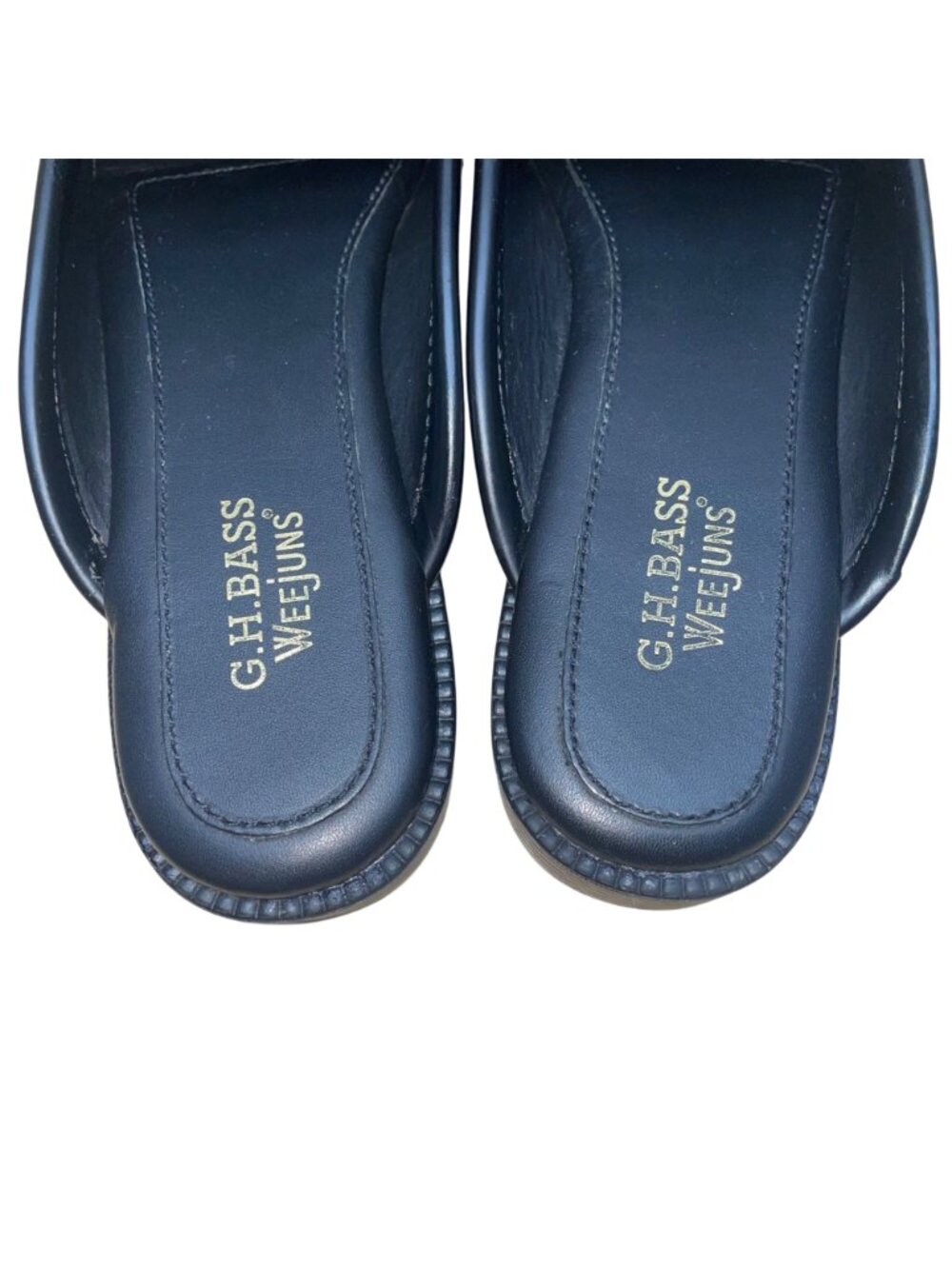 G.H. Bass Men’s Black Leather Wynn Easy Weejun Slip-On Loafers Size 7M - Picture 6 of 9